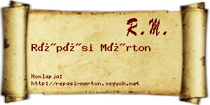 Répási Márton névjegykártya