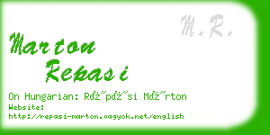 marton repasi business card